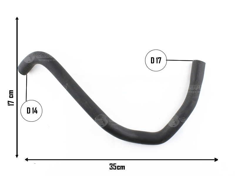 CAUPLAS MANGUERA MULTIPLE DE ADM A TUBO RIGIDO CORSA OEM:93236690 =YACO 1988