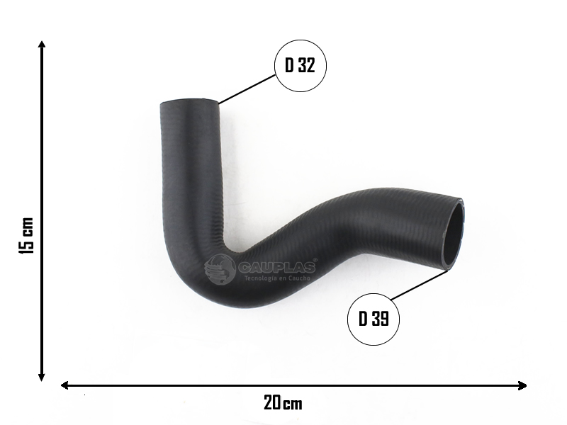 CAUPLAS MANGUERA RADIADOR SUPERIOR CHEVROLET CORSA =YACO 1983