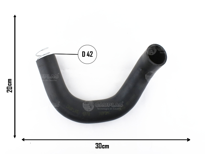 CAUPLAS MANGUERA RADIADOR INFERIOR CHEVROLET 400 OEM:3792813