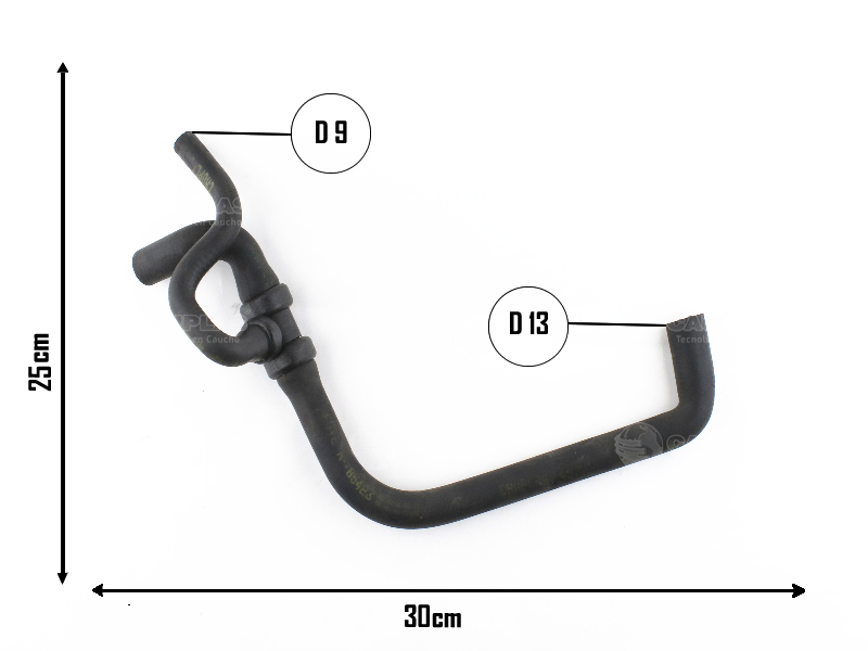 CAUPLAS MANGUERA CALEFACCION ENTRADA CHEVROLET CORSA I