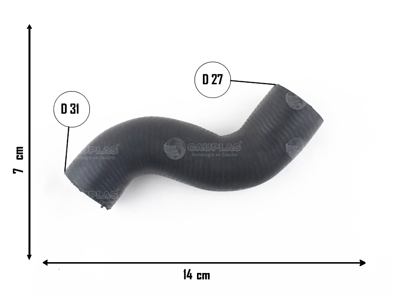 CAUPLAS MANGUERA REFRIGERACION DAEWOO ESPERO OEM:96180071  90231655