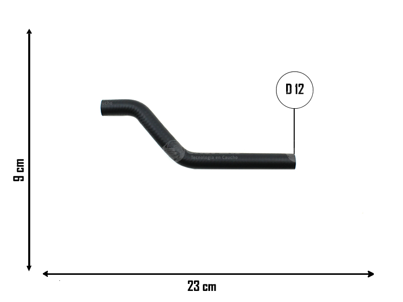 CAUPLAS MANGUERA DESCARGA DE GASES CHEVROLET S10 FORD F100 F4000 RANGER I