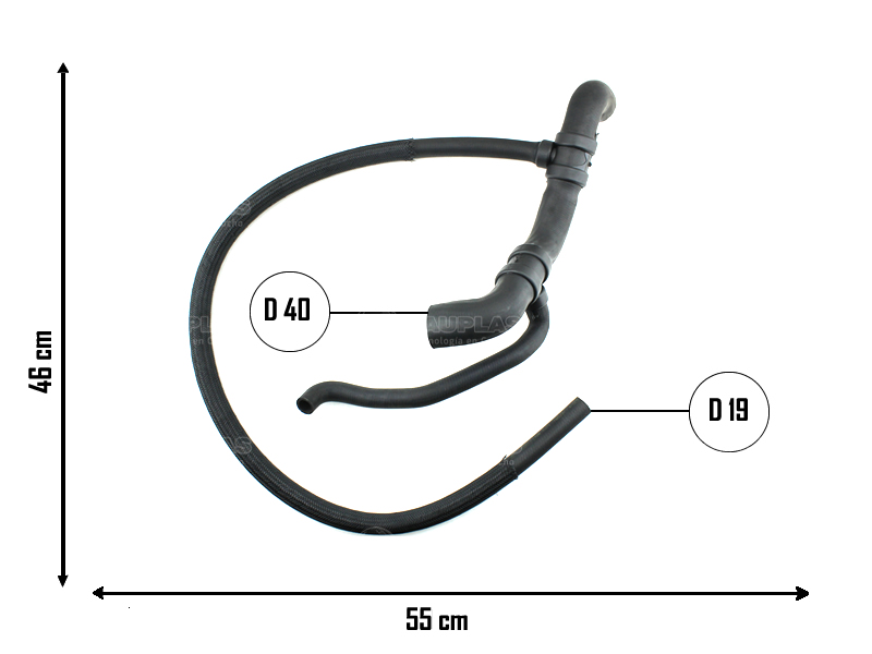 CAUPLAS MANGUERA RADIADOR INFERIOR GM S10 BLAZER OEM:70200788 =YACO 2358