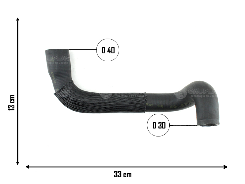 CAUPLAS MANGUERA RADIADOR SUPERIOR GM S10  =YACO 2363