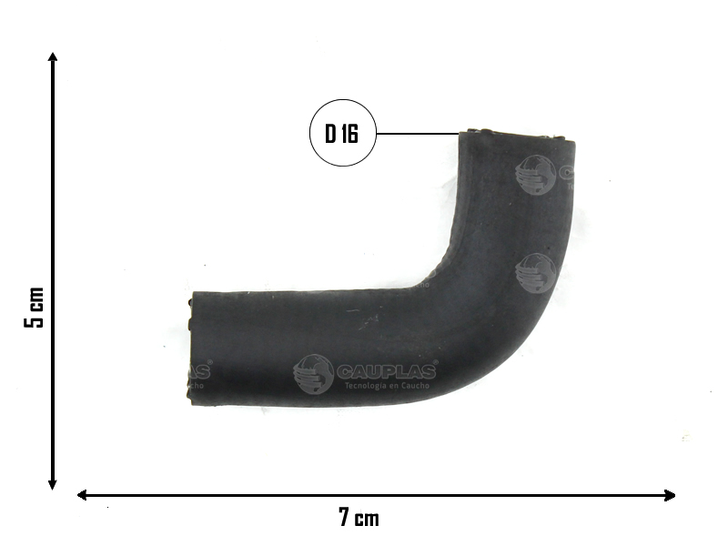 CAUPLAS MANGUERA RADIADOR DE ACEI A TUB RIGIDO GM S10 OEM:70200732 =YACO 3590