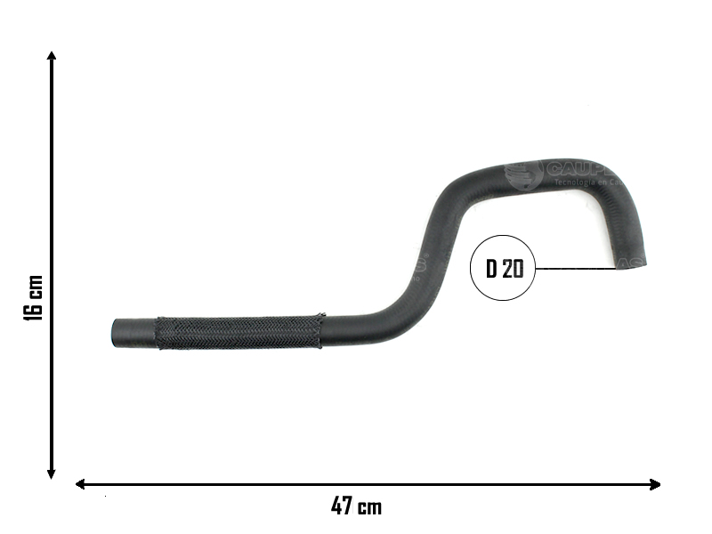 CAUPLAS MANGUERA VASO DE EXPAN. A TUBO RIGIDO ASTRA VECTRA ZAFIRA OEM:93283709 =YACO 2297