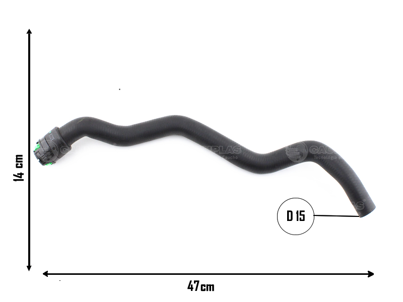 CAUPLAS MANGUERA CALEFACTOR ENTRADA ASTRA II VECTRA II ZAFIRA  =YACO 2486