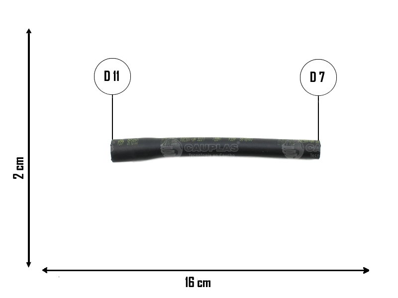 CAUPLAS MANGUERA RESPIRACION MOTOR CHEVROLET CORSA I OEM:93231223 =YACO 2340