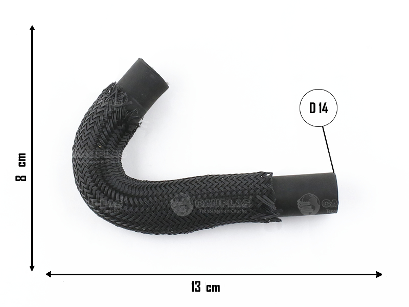 CAUPLAS MANGUERA CALEFACTOR SALIDA GM BLAZER S10 OEM:93284039 =YACO 3350