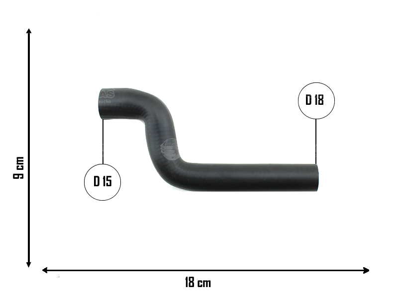 CAUPLAS MANGUERA TUBO RIGIDO A VALVULA GM S10 F4000 RANGER I  =YACO 3079/3643