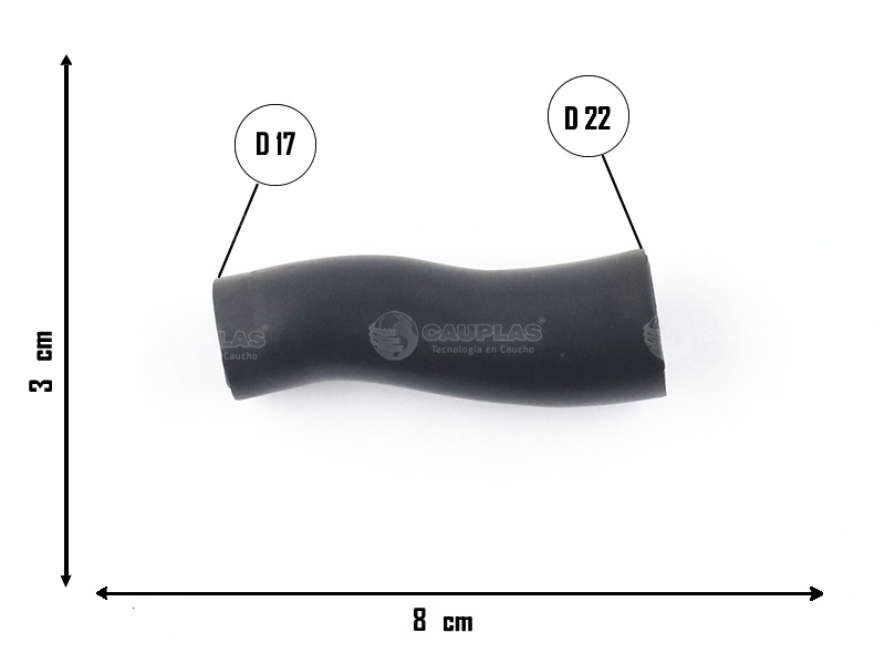 CAUPLAS MANGUERA DESCARGA DE GASES GM S10 BLAZER OEM:MSB86103