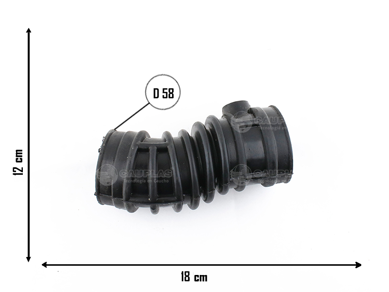 CAUPLAS MANGUERA TOMA DE AIRE CHEVROLET CORSA I SUZUKI FUN =YACO 2626/3758