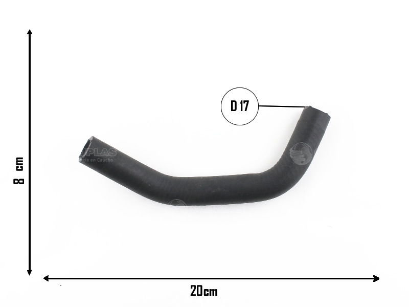 CAUPLAS MANGUERA VASO DE EXPAN. A TUBO RIGIDO CORSA OEM:90410069  93428014 =YACO 3180