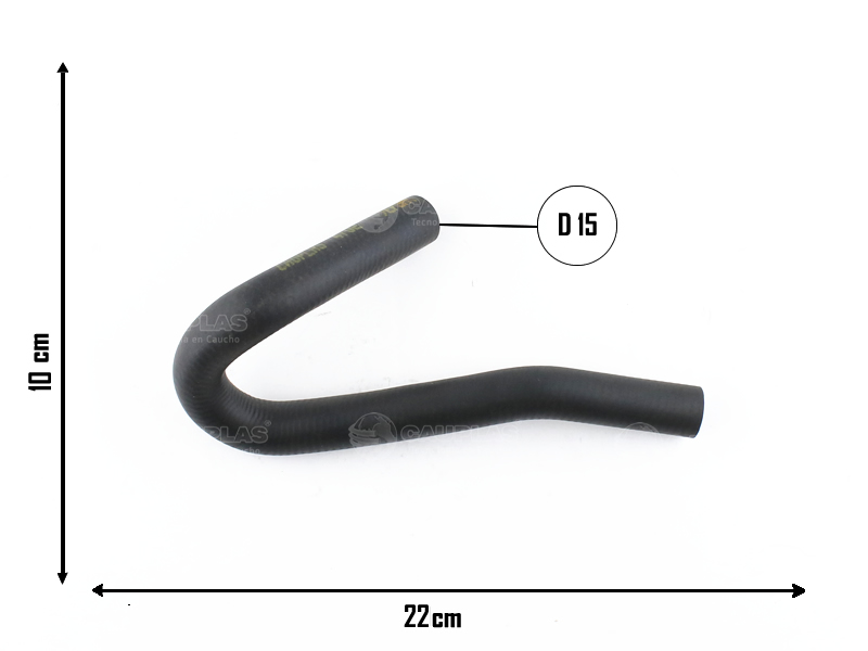 CAUPLAS MANGUERA CALEFACTOR SALIDA BLAZER S10 =YACO 4379