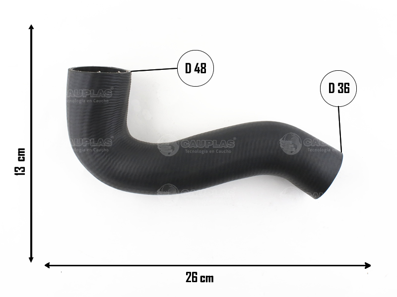 CAUPLAS MANGUERA CIRCULACION DE AIRE CHEVROLET ASTRA II ZAFIRA OEM:24442216 =YACO 4266
