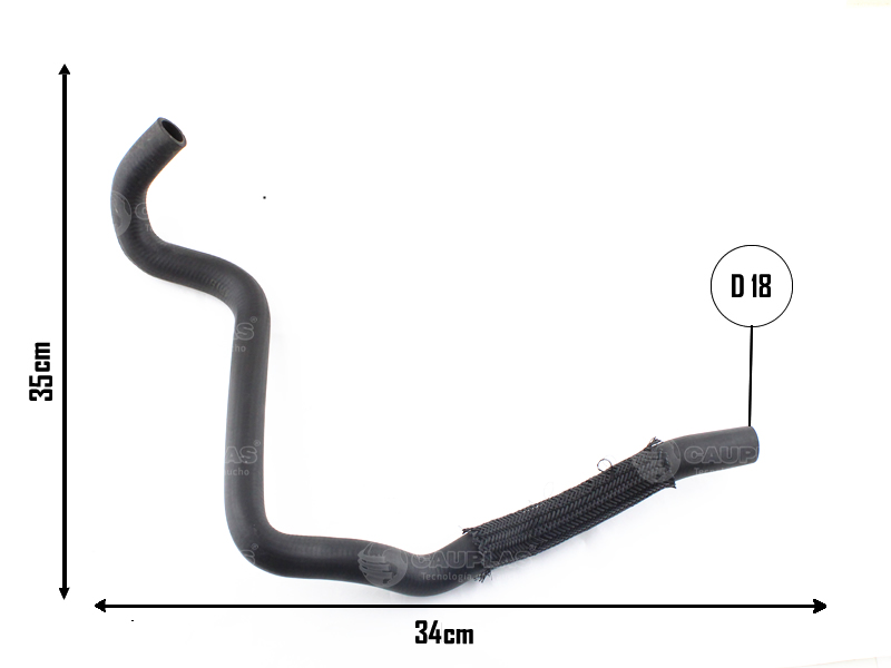 CAUPLAS MANGUERA VASO DE EXPANSION CHEVROLET ASTRA II ZAFIRA OEM:9128174 =YACO 2433