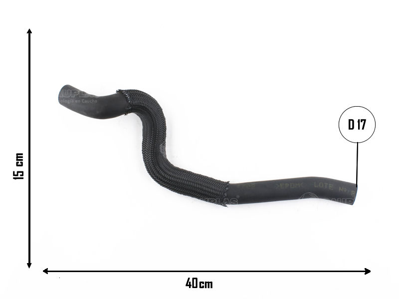 CAUPLAS MANGUERA VASO DE EXPAN. A TUBO RIGIDO ASTRA II ZAFIRA OEM:90530712 =YACO 2438