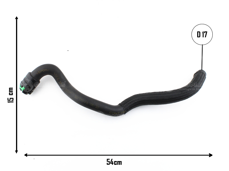 CAUPLAS MANGUERA CALEFACTOR ENTRADA CHEVROLET ASTRA II