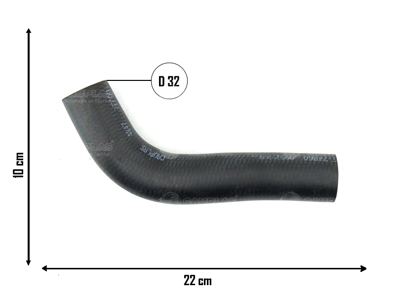 CAUPLAS MANGUERA CIRCULACION DE AIRE CHEVROLET CORSA II OEM:97233041