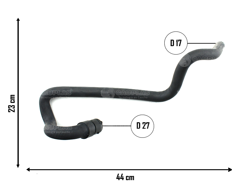 CAUPLAS MANGUERA CALEFACCION ENTRADA CORSA II MONTANA I = YACO 3334