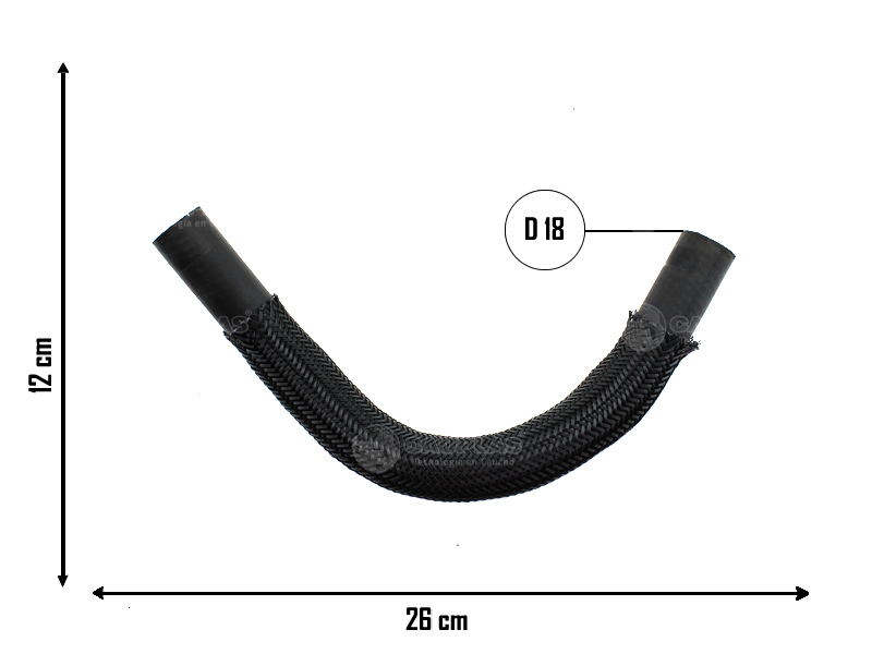 CAUPLAS MANGUERA COLECTOR DE ADMISION A VALVULA CORSA I OEM:93275535 =YACO 2762