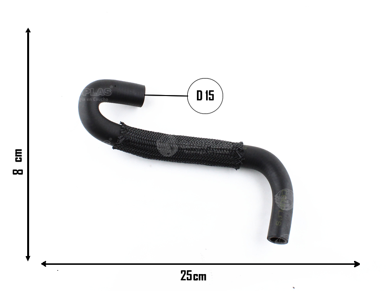 CAUPLAS MANGUERA COLECTOR DE ADMISION A VALV CORSA I  =YACO 3571