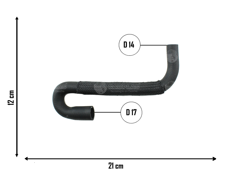 CAUPLAS MANGUERA CALEFACTOR ENTRADA CORSA I OEM:93310723 =YACO 3222