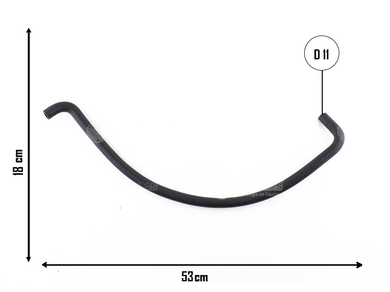 CAUPLAS MANGUERA RETORNO DIRECCION HIDRAULICA CHEVROLET CORSA I 