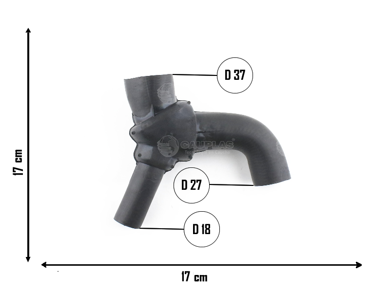CAUPLAS MANGUERA TERMOSTATO A BOMBA DE AGUA MERIVA ASTRA II OEM:93362936 =YACO 3333