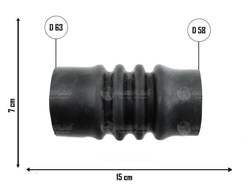 CAUPLAS MANGUERA CIRCULACION DE AIRE CHEVROLET CORSA I