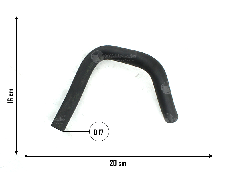 CAUPLAS MANGUERA VASO DE EXPANS A TUBO RIGIDO CORSA I TIGRA OEM:90412852 =YACO 3219