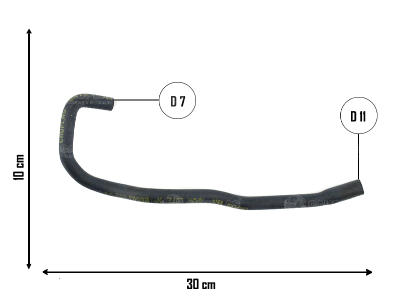 CAUPLAS MANGUERA VASO DE EXPANSION A RADIADOR CHEVROLET MERIVA 