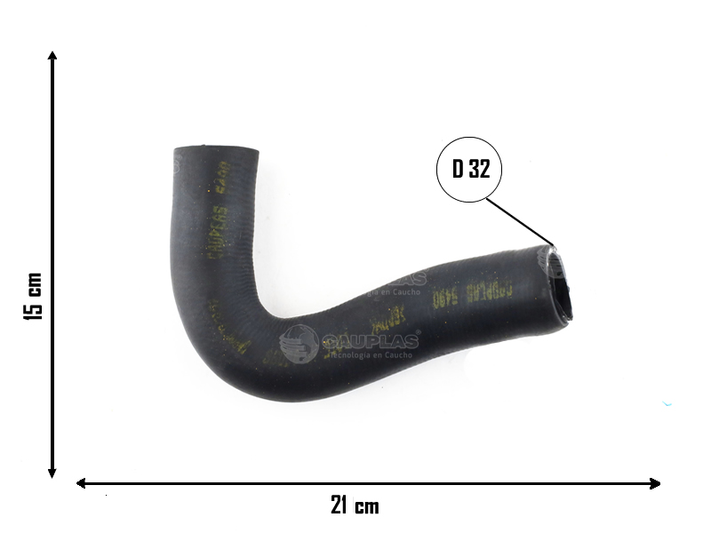 CAUPLAS MANGUERA RADIADOR SUPERIOR CHEVROLET AVEO OEM:96807000  96182269 =YACO 3914