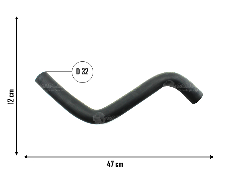 CAUPLAS MANGUERA RADIADOR INFERIOR CHEVROLET AVEO OEM:96536598  DG9Z8260H =YACO 3941