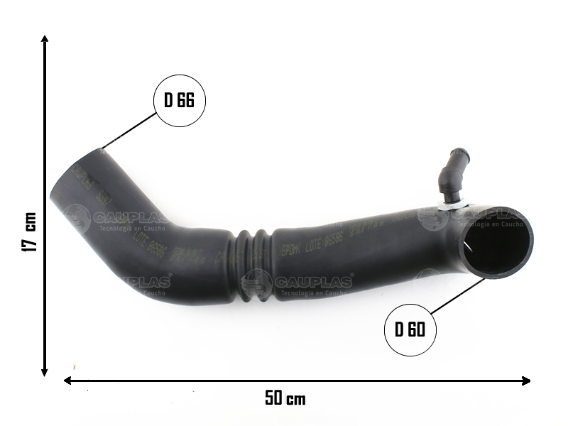 CAUPLAS MANGUERA TOMA DE AIRE VECTRA II OEM:93240118 =YACO 3775