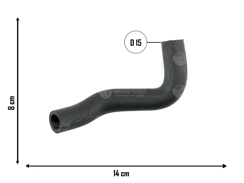 CAUPLAS MANGUERA PASO DE AGUA CHEVROLET MERIVA = YACO 4276