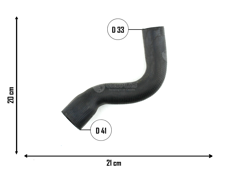 CAUPLAS MANGUERA RADIADOR SUPERIOR CHEVROLET AGILE OEM:52030877 94702806 =YACO 3915