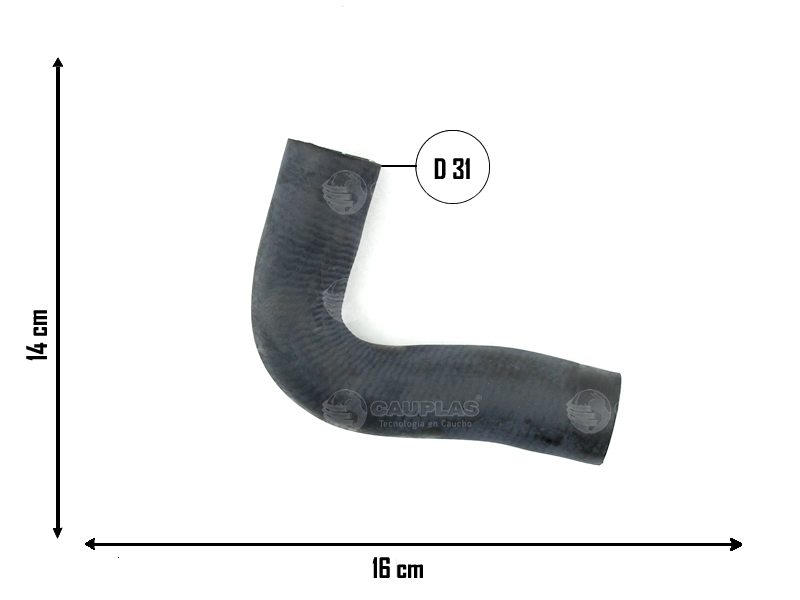 CAUPLAS MANGUERA RADIADOR SUPERIOR CHEVROLET AVEO OEM:93811564