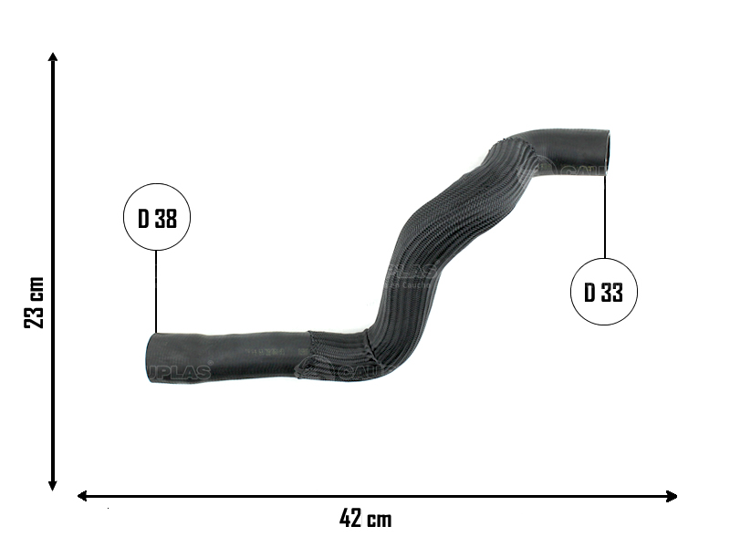 CAUPLAS MANGUERA RADIADOR INFERIOR CHEVROLET ASTRA II VECTRA III OEM:93312546 = YACO 3383