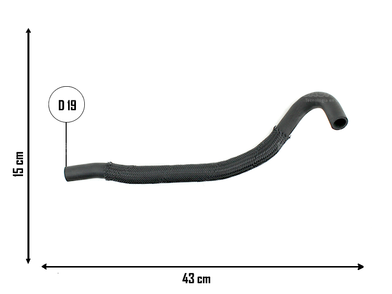 CAUPLAS MANGUERA VASO DE EXPANSION CHEVROLET ASTRA II VECTRA III OEM:93376815 =YACO 3717