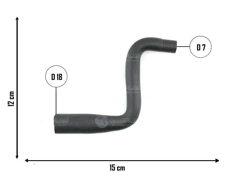 CAUPLAS MANGUERA DESCARGA DE GASES CHEVROLET ASTRA II VECTRA II/III KADETT OEM:93244963  93244929