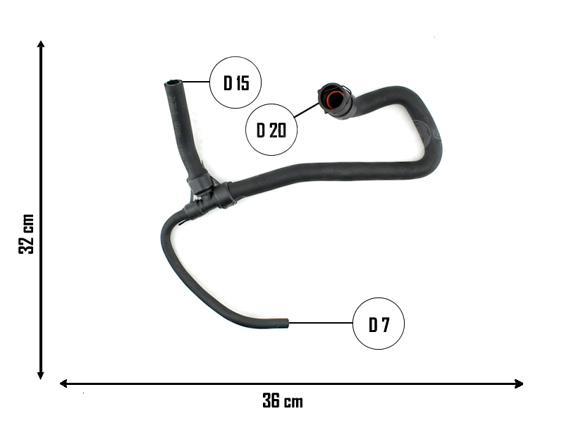CAUPLAS MANGUERA CALEFACTOR ENTRADA CHEVROLET AGILE OEM:94742445/52099740 52030883/94753870 =YACO 4242