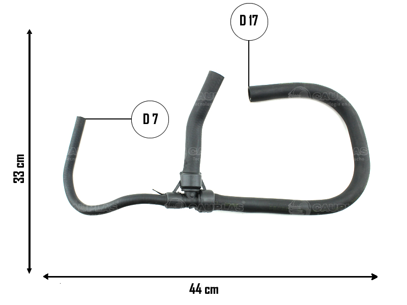 CAUPLAS MANGUERA CALEFACCION ENTRADA CHEVROLET PRISMA CELTA OEM:52037370 9470669