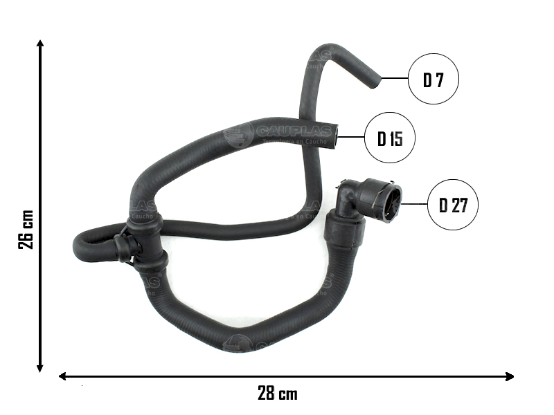 CAUPLAS MANGUERA CALEFACCION ENTRADA CHEVROLET MERIVA