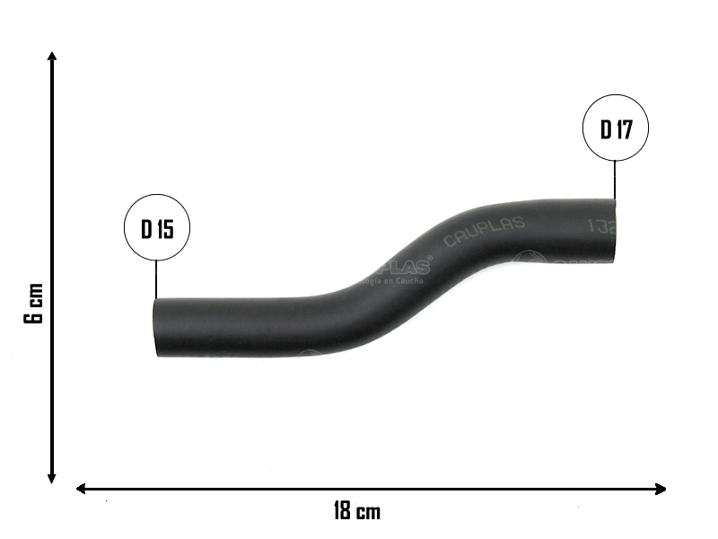 CAUPLAS MANGUERA DESCARGA DE GASES CHEVROLET CORSA I OEM:93231224