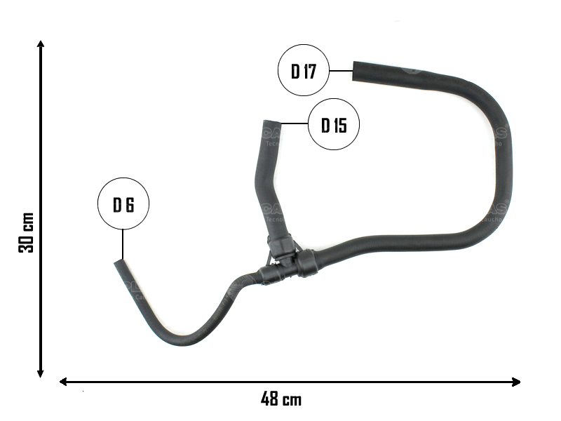 CAUPLAS MANGUERA CALEFACCION ENTRADA CHEVROLET CELTA PRISMA