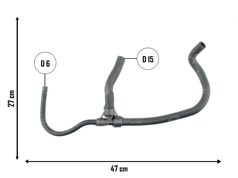 CAUPLAS MANGUERA CALEFACTOR ENTRADA CHEVROLET CELTA PRISMA OEM:52031410 52037371 94706692 =YACO 4340