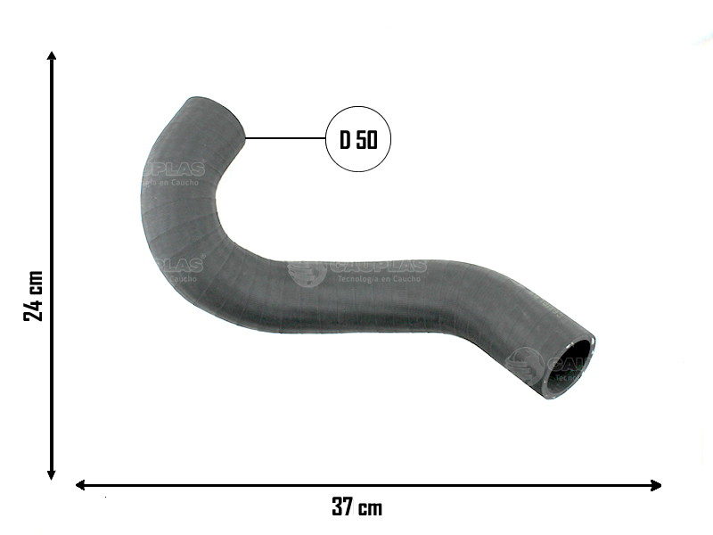 CAUPLAS MANGUERA CIRCULACION DE AIRE CHEVROLET S10 OEM:52027681 9477984 52076287 =YACO 4355