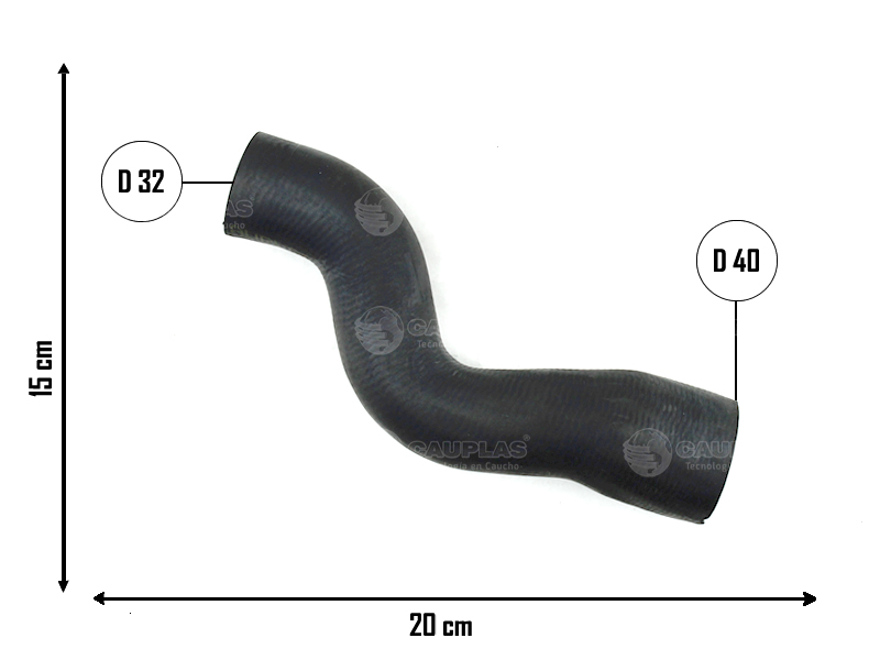 CAUPLAS MANGUERA RADIADOR SUPERIOR CHEVROLET CORSA I  =YACO 4148