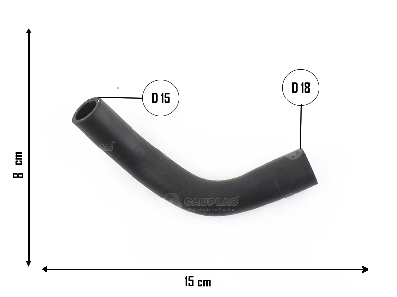 CAUPLAS MANGUERA REFRIGERACION CHEVROLET CORSA I  =YACO 3907